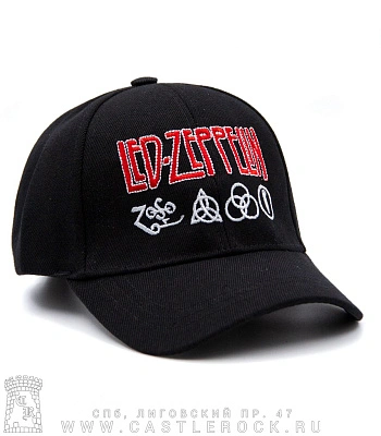 бейсболка led zeppelin (шесть клиньев, вышивка)