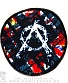 нашивка anarchy анархия (клетка, круглая)