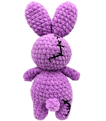 игрушка интерьерная заяц вуду (сиреневая)