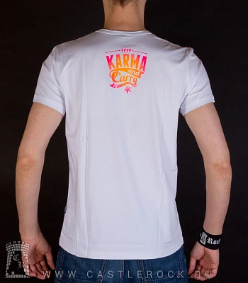 футболка череп яркий (белая, светится)