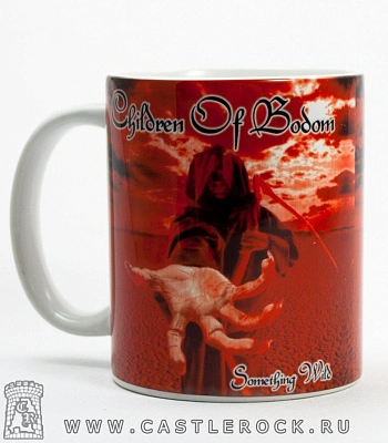 кружка children of bodom "something wild" (красная)
