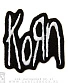 нашивка korn (лого белое, резная, вышивка)