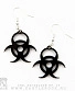 серьги biohazard (черные)