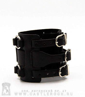 часы наручные браслет широкий (черные)