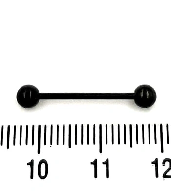 Микроштанга Сталь Черная с Шариками 1,2 х 16 х 4/4