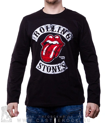 футболка rolling stones "1978" (потертое лого) д/р