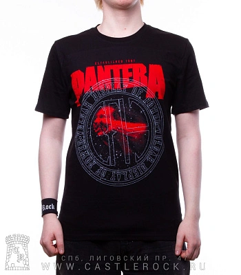 футболка pantera "vulgar display of power" (принт красный)