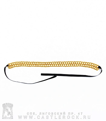 чокер золотистый (бисер)