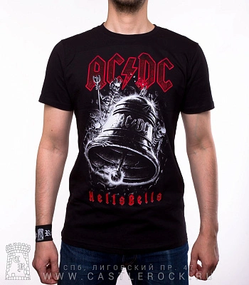 футболка ac/dc "hell's bells" (принт большой)