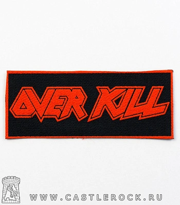 нашивка overkill (лого красное)