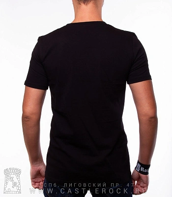 футболка powerwolf (принт синий)