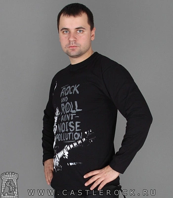 футболка ac/dc "rock and roll aint noise pollution" д/р