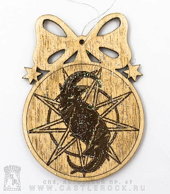 елочное украшение slipknot (лого, козел, блестки)