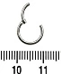 Сегментное Кольцо Кликер Сталь 1,2 х 8