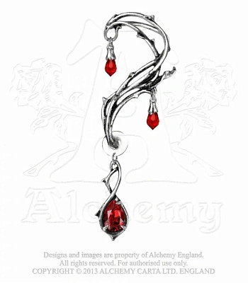 серьга кафф alchemy gothic (алхимия готик) e287 passion