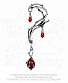 серьга кафф alchemy gothic (алхимия готик) e287 passion