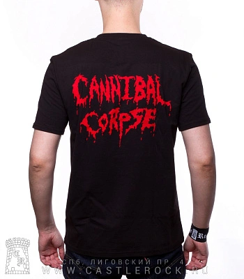 футболка cannibal corpse (скелетик)