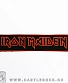 нашивка iron maiden (надпись красная)