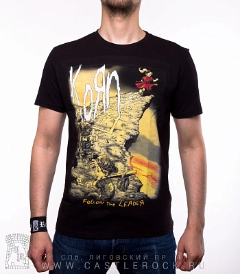 футболка korn "follow the leader"
