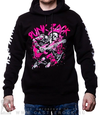 балахон скелет панка "punk rock"