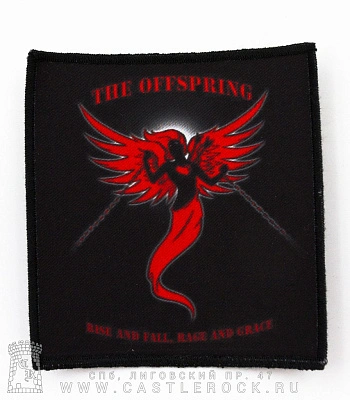 нашивка offspring "rise and fall, rage and grace"