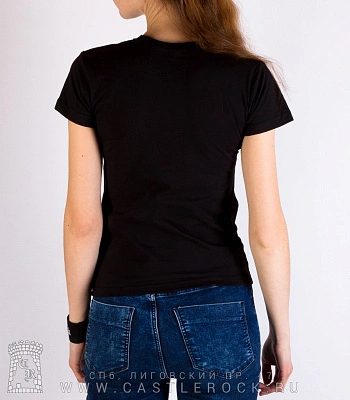 женская футболка skillet (крест)