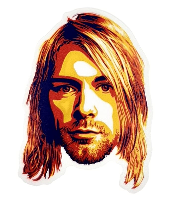 наклейка виниловая nirvana kurt cobain