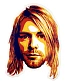 наклейка виниловая nirvana kurt cobain
