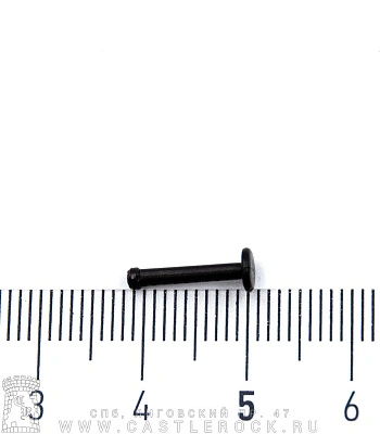 Лабрет Безрезьбовой Биофлекс Черный со Стразом (синим) 1,6 х 10 х 2