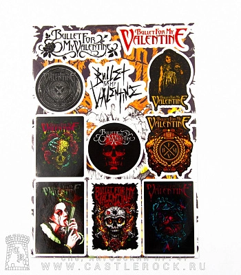 набор наклеек bullet for my valentine (стикерпак)