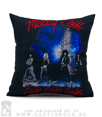 подушка декоративная motley crue "girls girls girls"