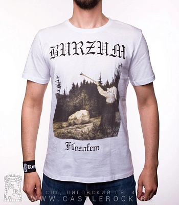 футболка burzum "filosofem" (сепия, белая)