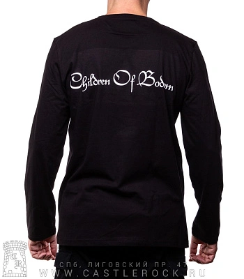 футболка children of bodom (смерть, принт синий) д/р