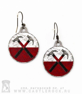 серьги pink floyd "the dark side of the moon"