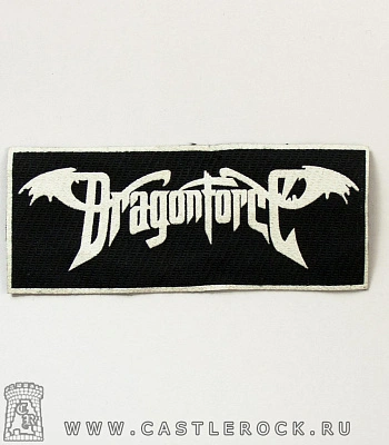 нашивка dragonforce (лого белое)