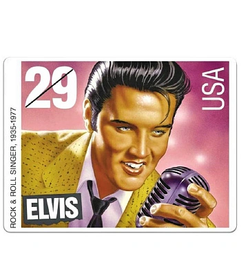 табличка elvis presley "rock & roll singer"