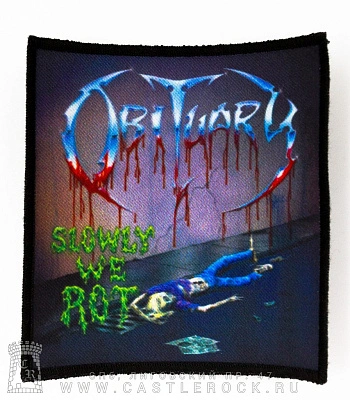нашивка obituary "slowly we rot"