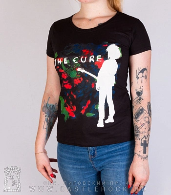 женская футболка cure "boys don't cry"