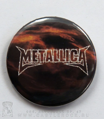 значок metallica (лого, небо)