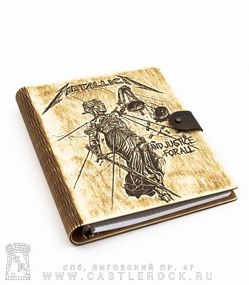 блокнот с разъемными кольцами metallica "and justice for all"