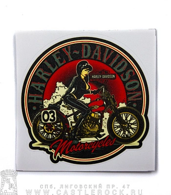 наклейка виниловая harley-davidson motorcycles (средняя)