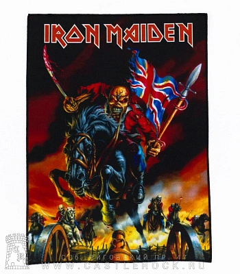 нашивка на спину iron maiden "maiden england '88" (принт большой)