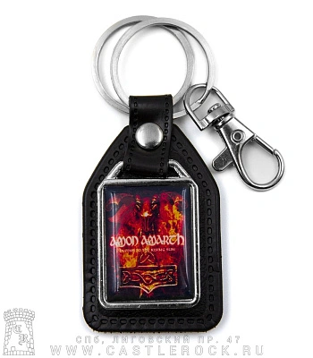 брелок прямоугольный на подкладке amon amarth "hymns to the rising sun"