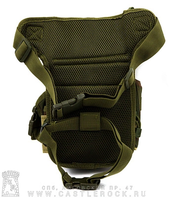 сумка на пояс текстиль многофункциональная (камуфляж зеленый с коричневым)