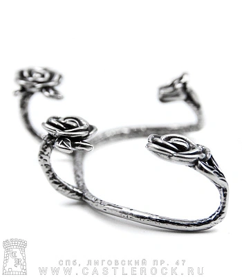 серьга кафф розы