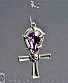 серьга alchemy gothic (алхимия готик) e239 crystalankh