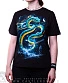 женская футболка змей космический (прямая, светится)