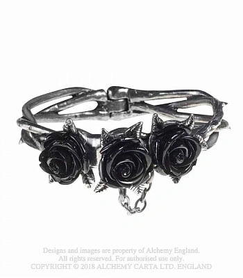 браслет alchemy gothic (алхимия готик) a125 wild black rose