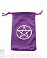 мешочек бархатный пентаграмма в круге (фиолетовый)