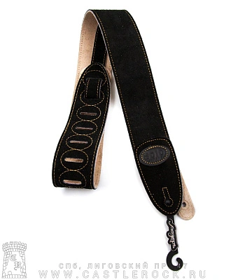 ремень для гитары замшевый черный lsgs3